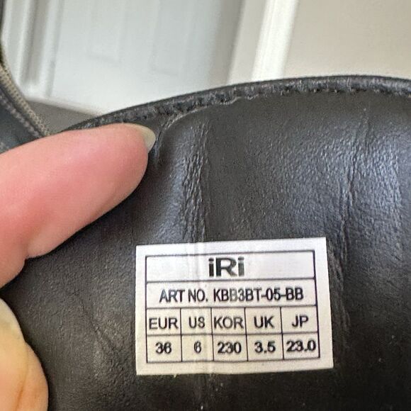 iRi ODELE Black Zip-Up Boot Women’s US 6 Chunky Platform Shoes Streetwear $280 - Picture 11 of 13